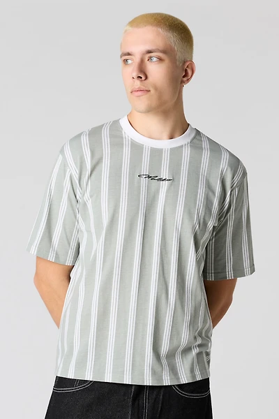 Malibu Embroidered Striped T-Shirt