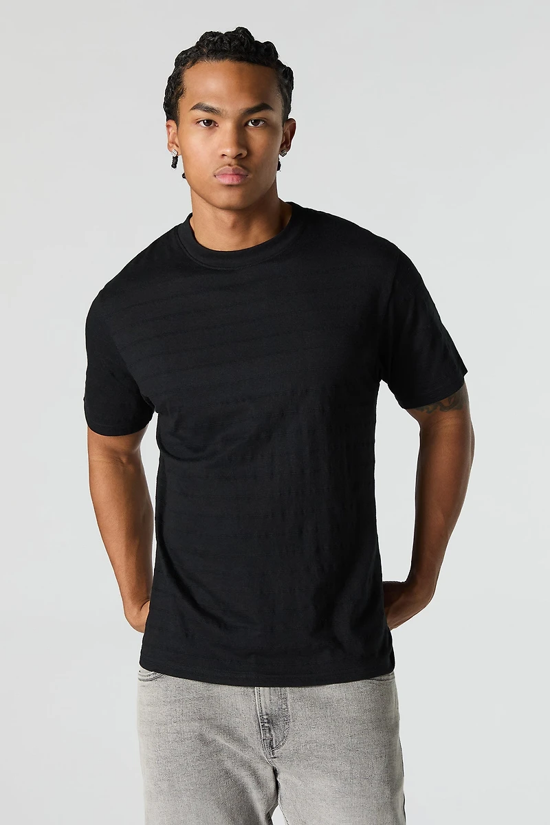 T-shirt texturé ray