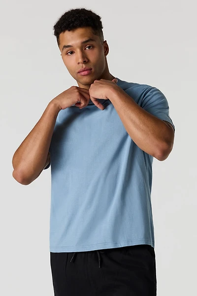 Solid Crew Neck T-Shirt