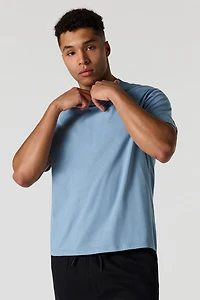 Solid Crew Neck T-Shirt