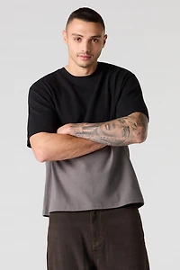 Ribbed Colourblock T-Shirt