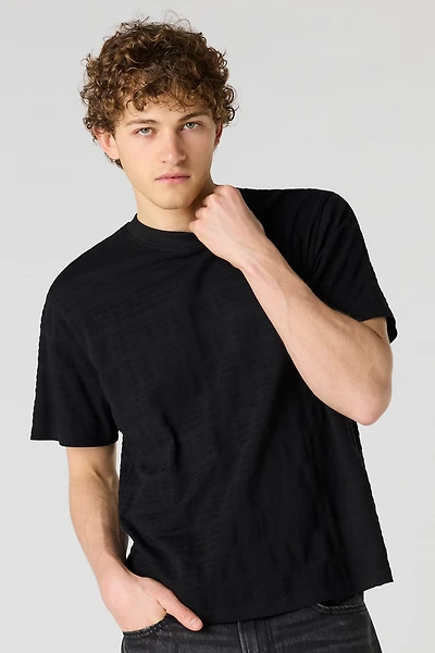 Textured Striped T-Shirt