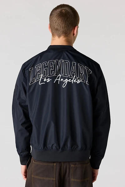Graphic Bomber Jacket
