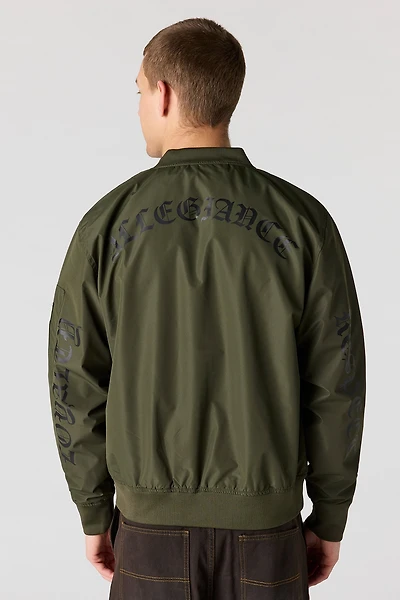 Graphic Bomber Jacket