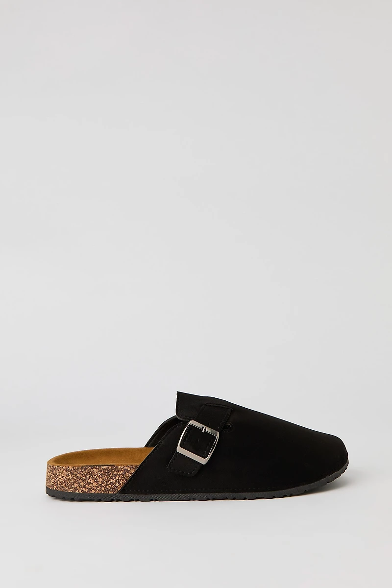 Faux Suede Clog Sandal