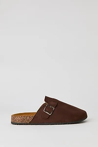 Faux Suede Clog Sandal