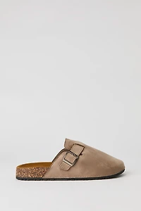 Faux Suede Clog Sandal