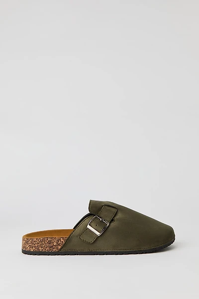 Faux Suede Clog Sandal