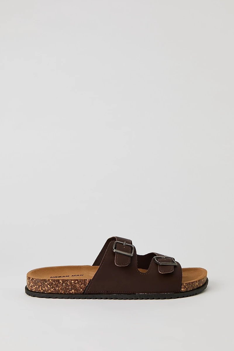 Double Buckle Cork Sandal