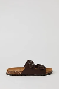 Double Buckle Cork Sandal