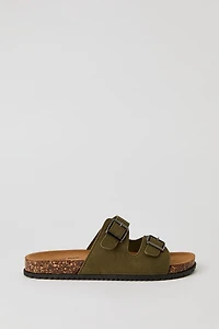 Double Buckle Cork Sandal