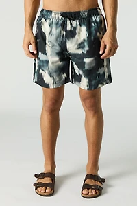 Printed Drawstring Swim Short