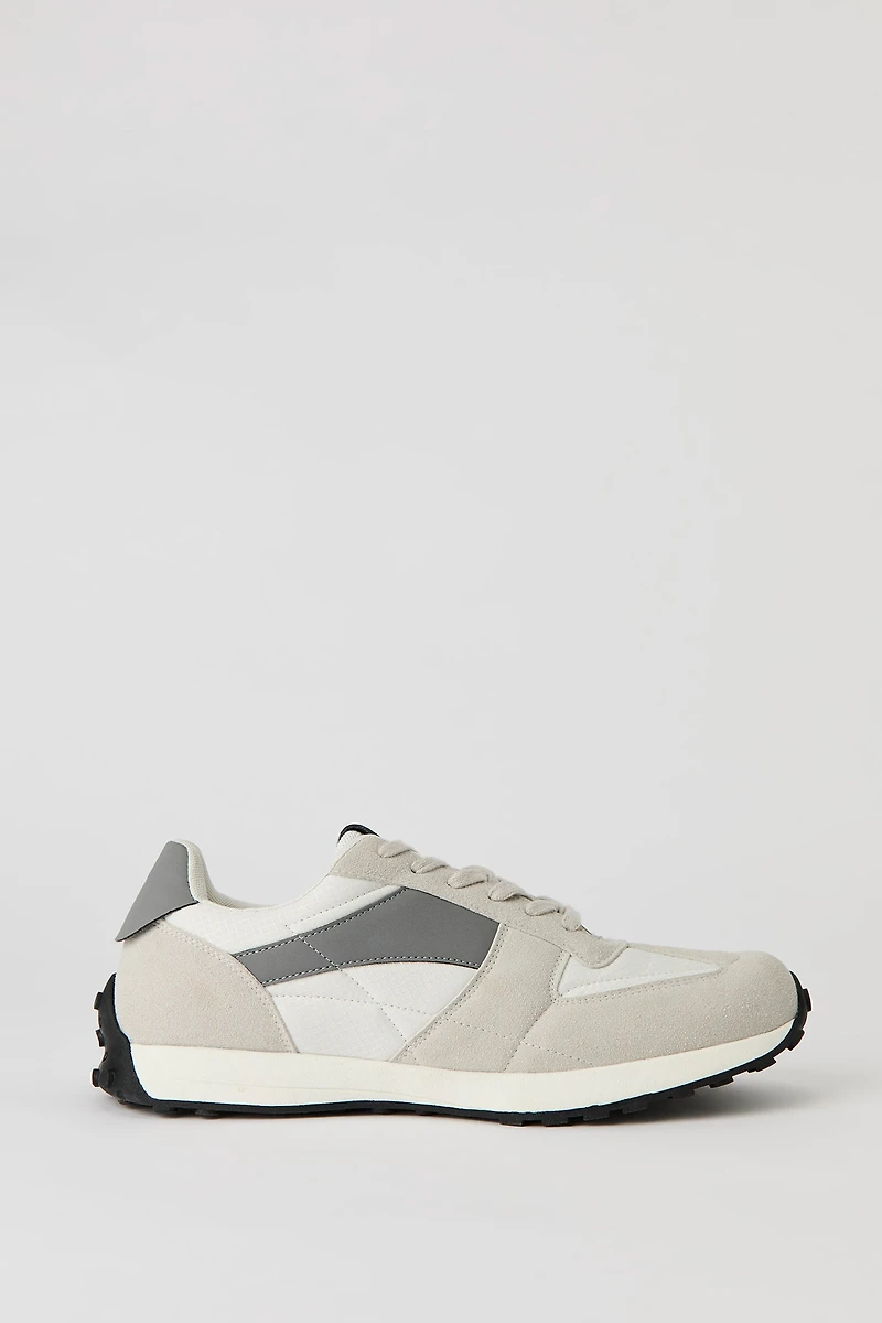 Espadrille à bloc de couleur et semelle marche