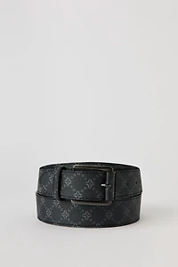 Printed Faux-Leather Belt