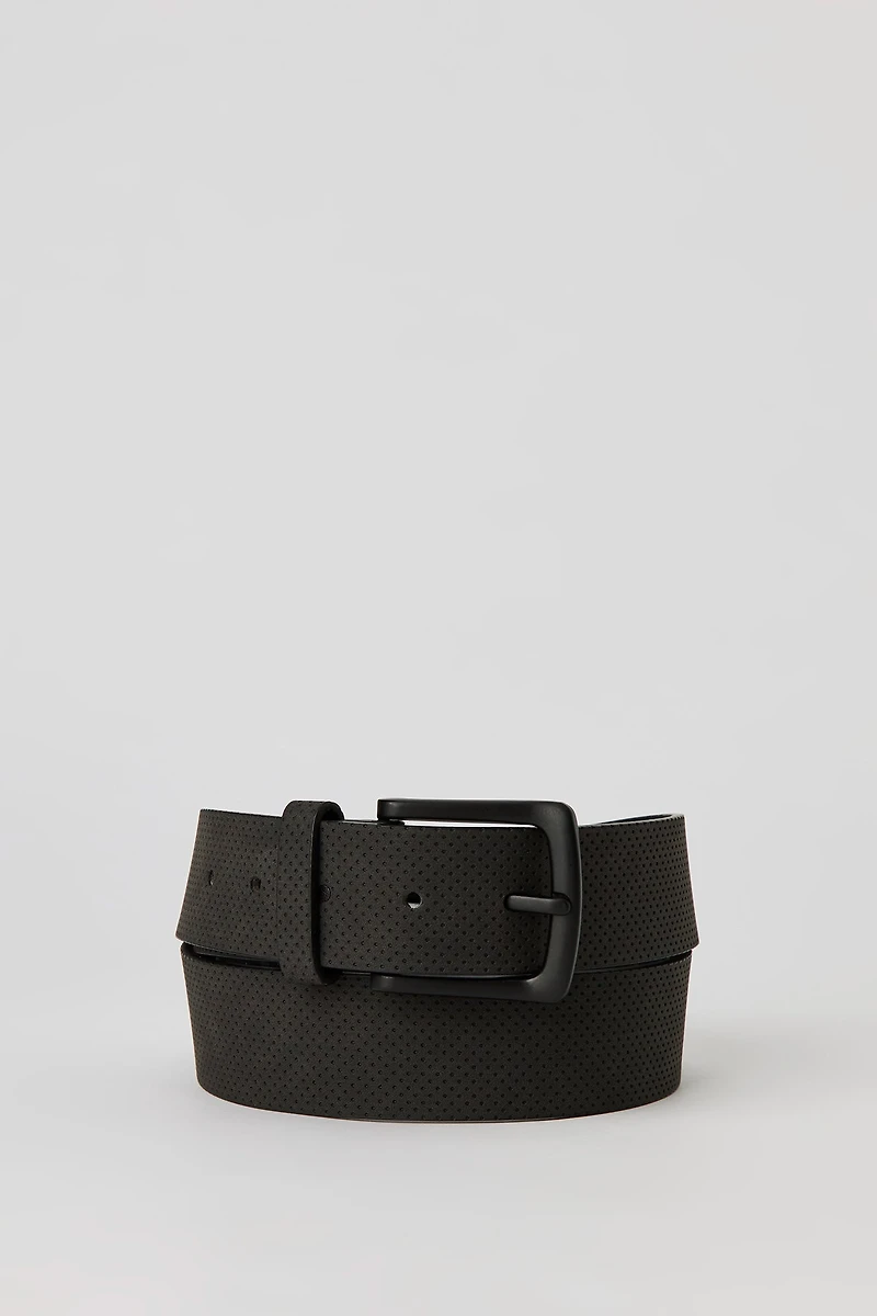Faux Leather Textured Belt