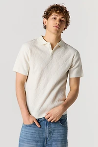 Knit Polo Top