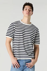 Striped Knit T-Shirt