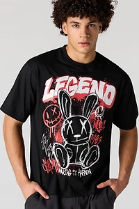 T-shirt à imprimé Lapin