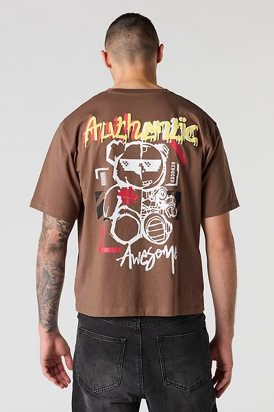Bear Puff Print T-Shirt