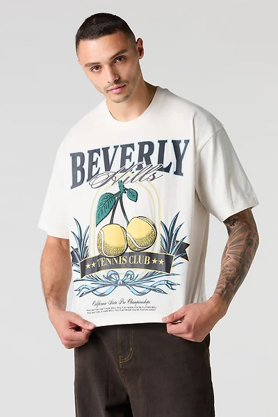 Beverly Hills Puff Print Boxy T-Shirt
