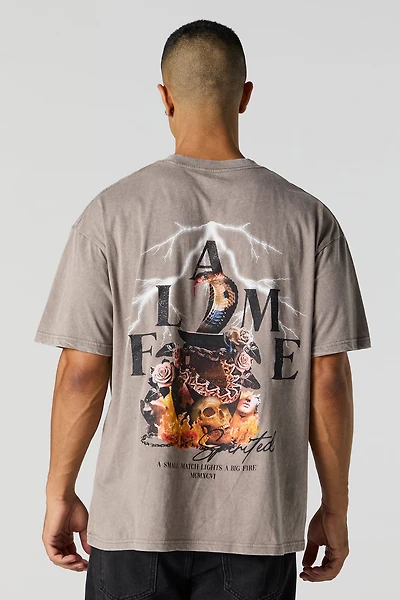 T-shirt à imprimé Flame