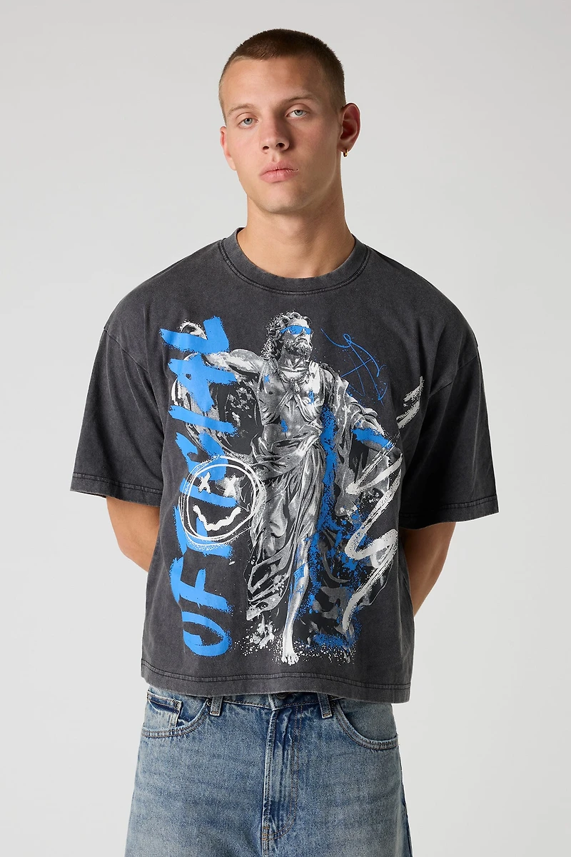 Official Graphic Washed Boxy T-Shirt
