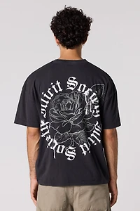 Rose Graphic Relaxed T-Shirt