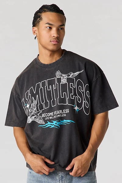 Limitless Graphic Washed Relaxed T-Shirt