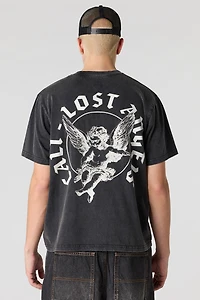 Angel Graphic Washed T-Shirt