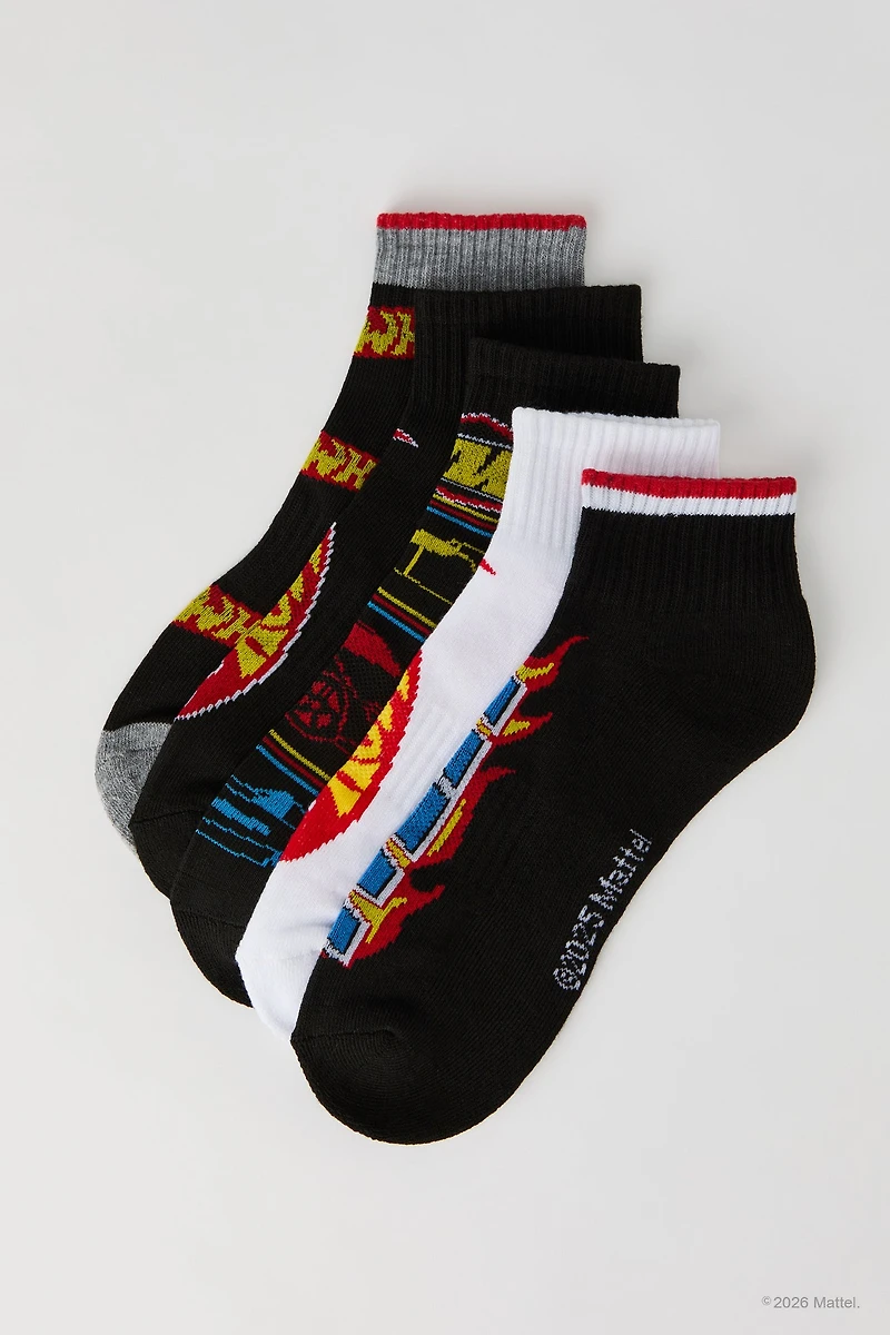 Hot Wheels™ Quarter Socks (5 Pack)