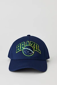 Casquette de baseball avec motif brodé Brésil