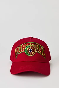 Casquette de baseball avec motif brodé Portugal