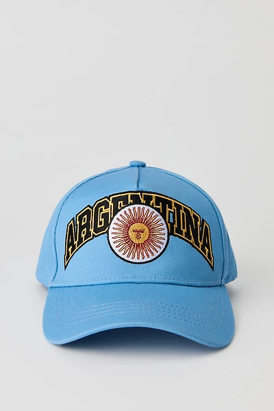 Casquette de baseball avec motif brodé Argentine
