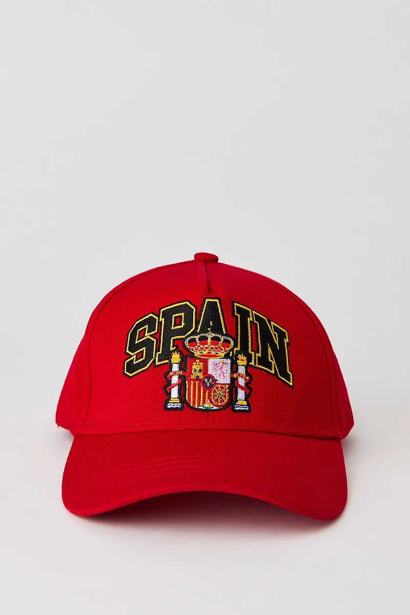 Casquette de baseball avec motif brodé Espagne