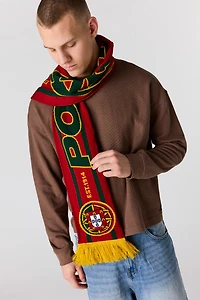 Portugal Jacquard Knit Scarf