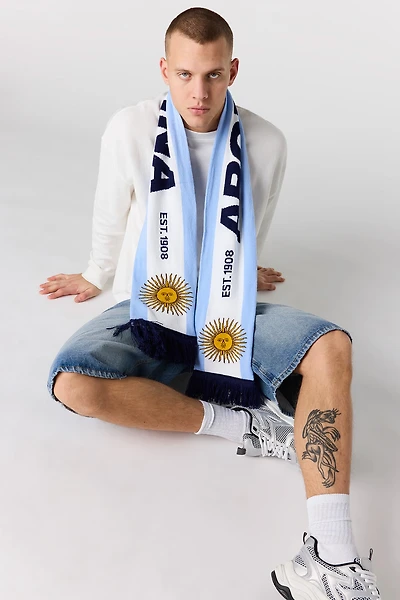 Argentina Jacquard Knit Scarf
