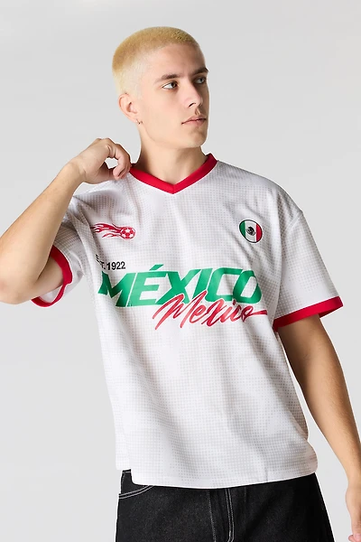 Mexico Graphic Mesh Soccer Jersey