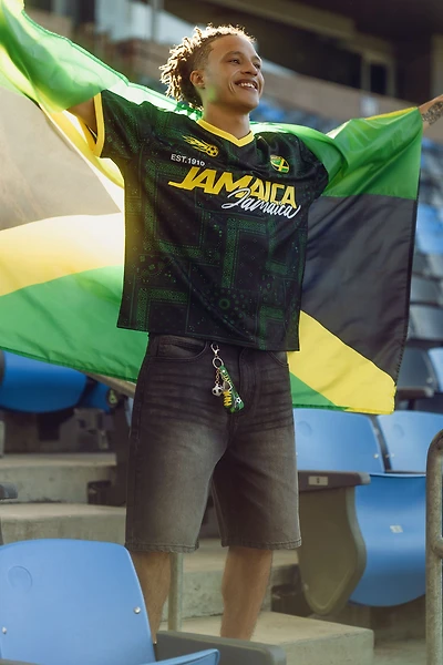 Jamaica Graphic Mesh Soccer Jersey