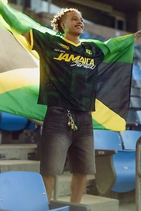 Jamaica Graphic Mesh Soccer Jersey