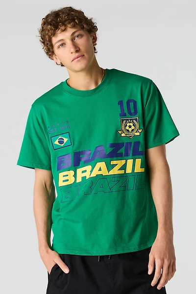 Brazil Graphic Soccer T-Shirt