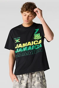 T-shirt de soccer à imprimé Jamaïque