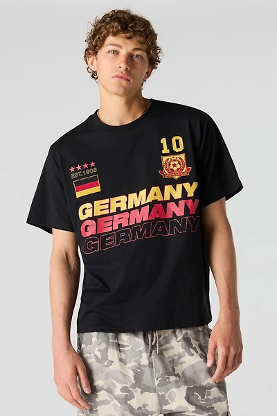T-shirt de soccer à imprimé Allemagne