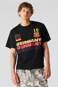 T-shirt de soccer à imprimé Allemagne