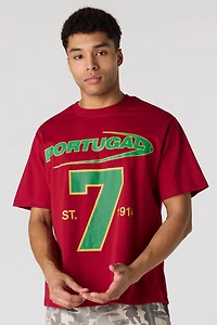 Premium Heavyweight Cotton Portugal Graphic T-Shirt