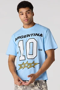 Premium Heavyweight Cotton Argentina Graphic T-Shirt