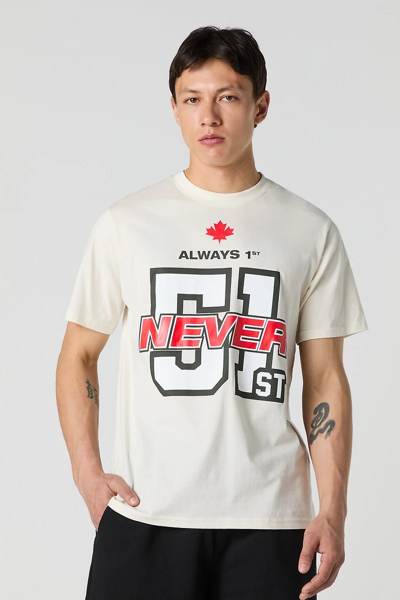 T-shirt à imprimé Always 1st Never 51st Canada