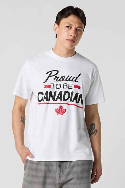T-shirt à imprimé Proud To Be Canadian