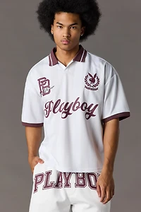 Jersey de soccer en filet à imprimé Playboy