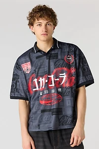 Coca-Cola Print Mesh Soccer Jersey