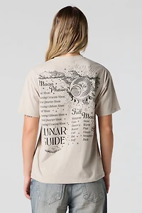 Moon Phases Graphic Boyfriend T-Shirt
